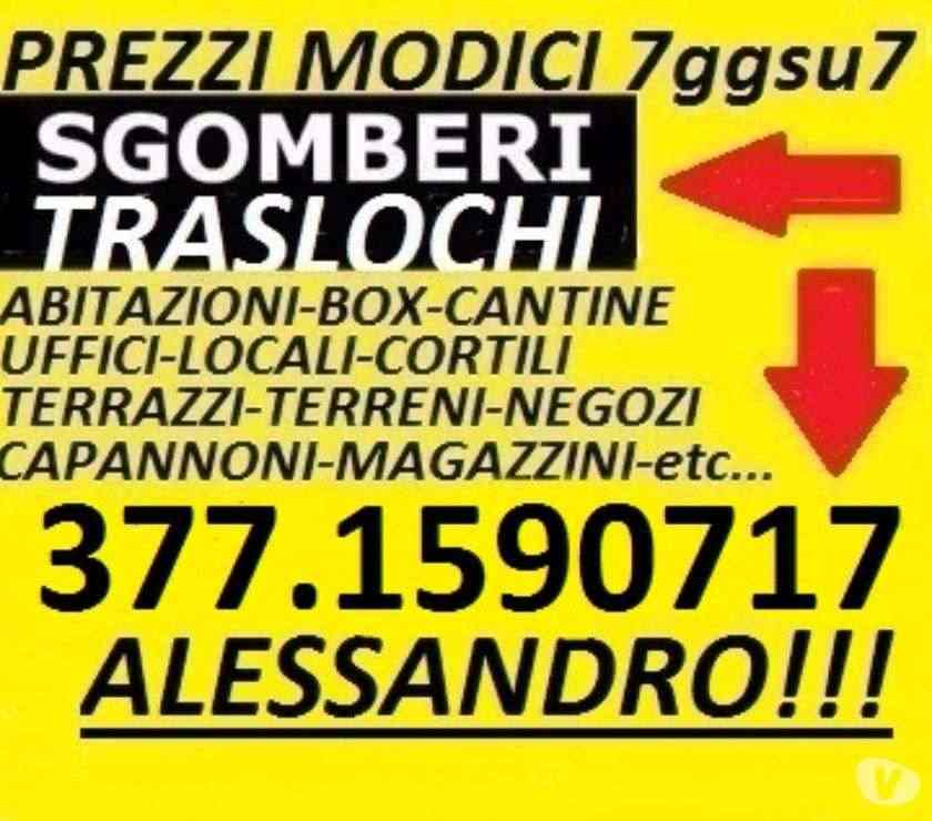 TRASPORTI SGOMBERI TRASLOCHI SMALTIMENTO ARREDI PREZZI ECONOMICI 7 GIORNI SU 7