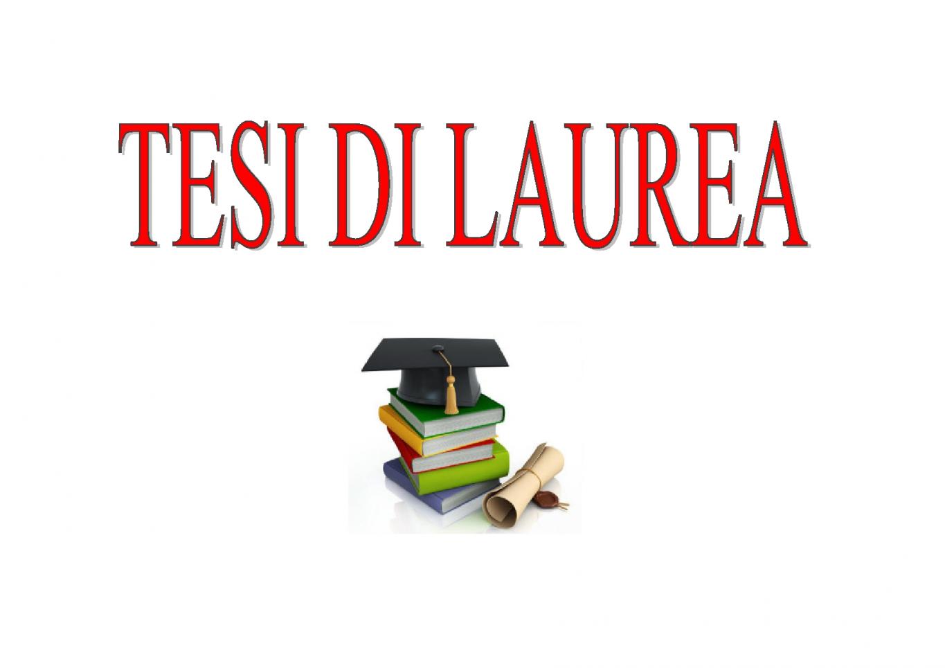 ASSISTENZA TESI DI LAUREA