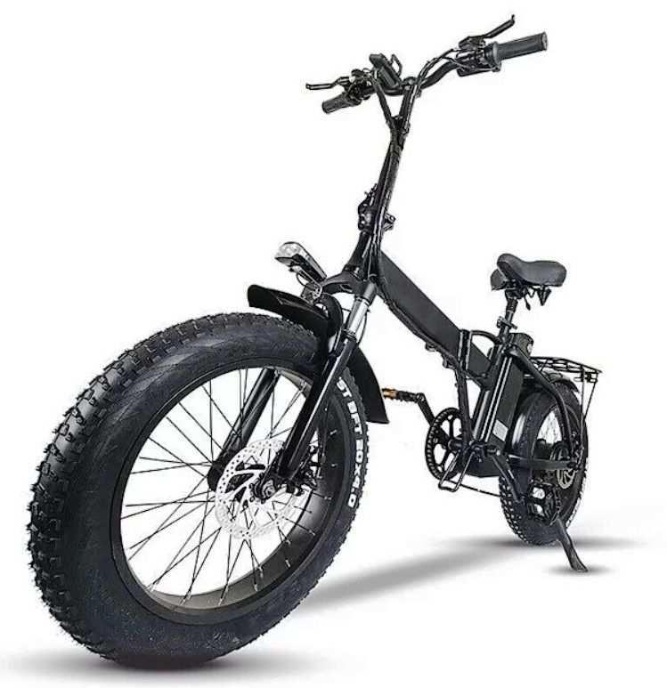 Bicicletta elettrica Pieghevole Alluminio Brushless FatBike 500W 40km Bonus Bici