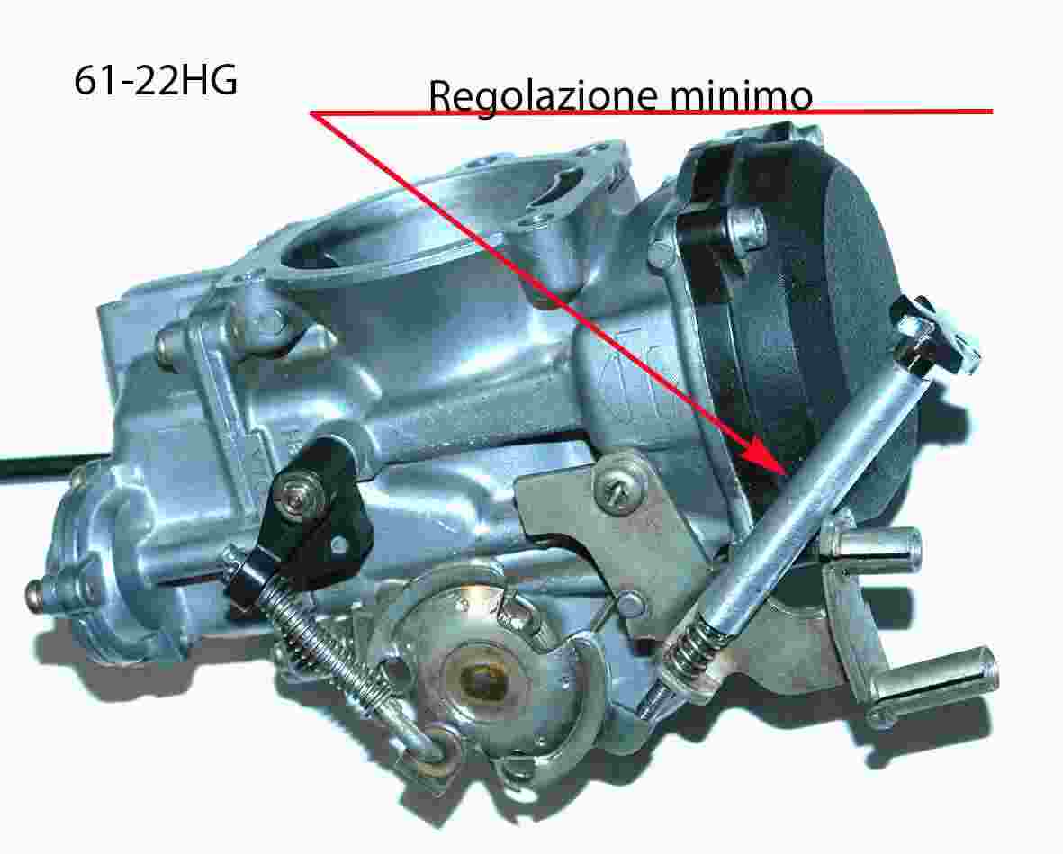 61-22HG Vite di regolazione del minimo per carburatori Keihin CV per Harley Davidson Sportster Croce