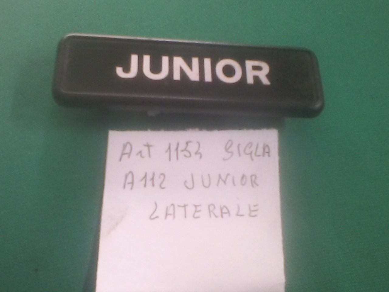 Sigla laterale A 112 JUNIOR d'epoca