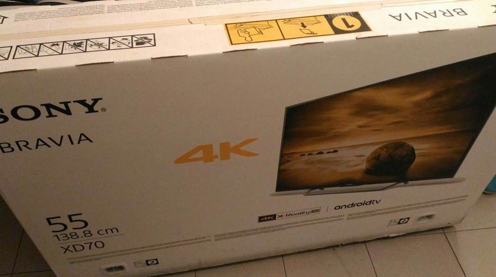 TV Sony 4k xd70 55 pollici Android imballato mai aperto + tastiera nuovo