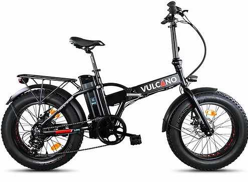 fat bike vulcano 20° 250w disponibile nera o bianca
