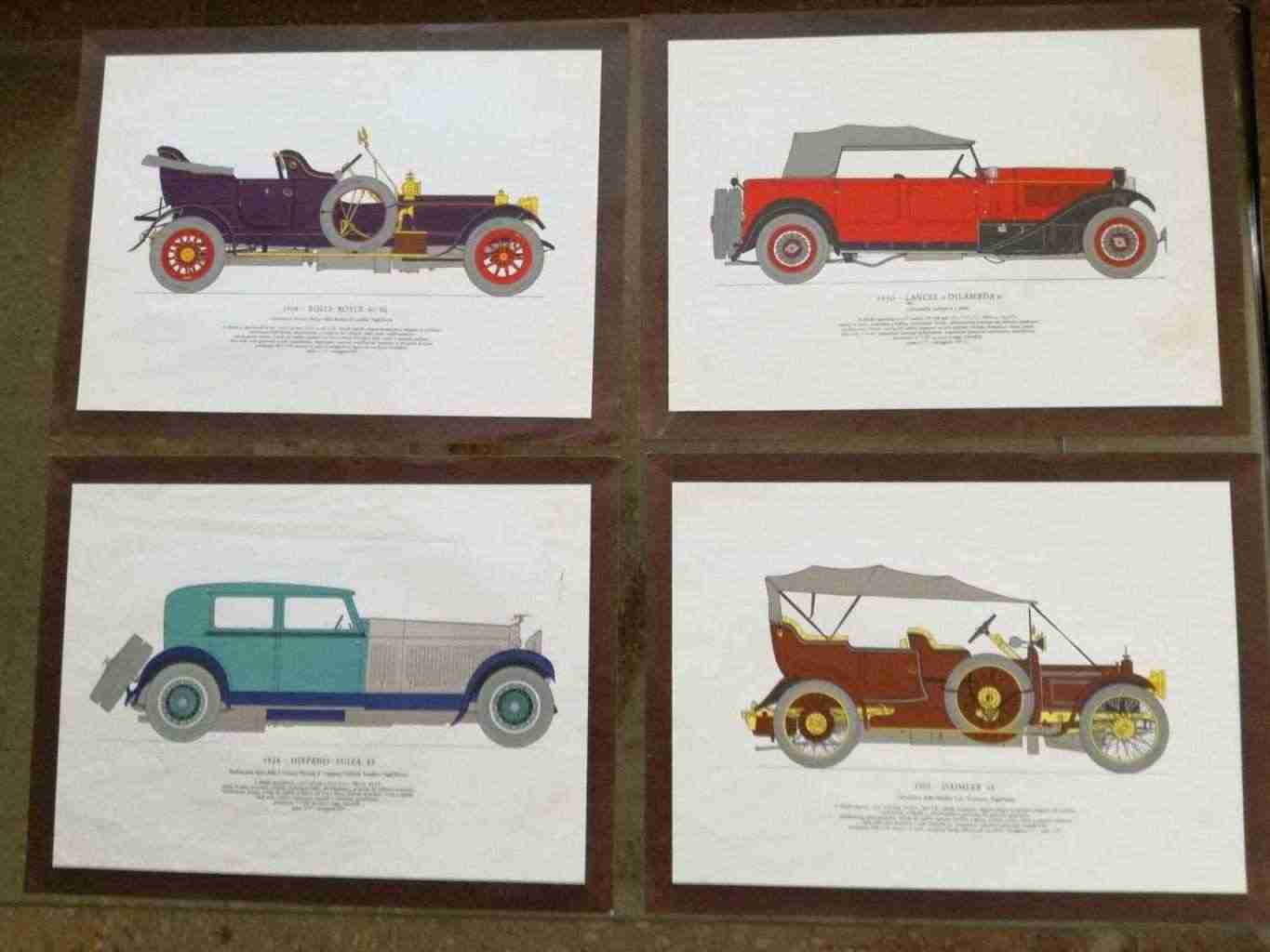 STAMPE AUTO D'EPOCA PEZZI 4