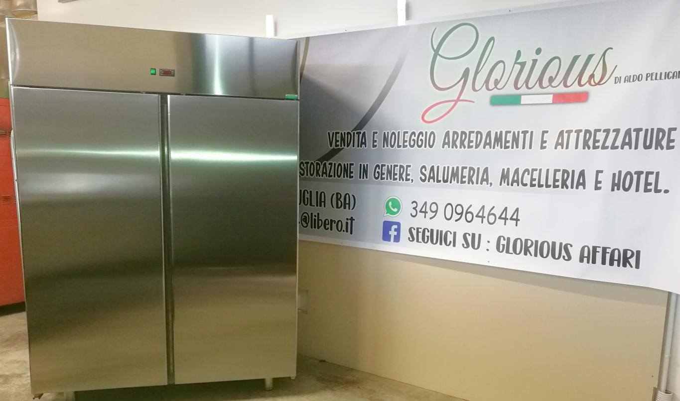 frigo a 2 ante completamente in acciaio