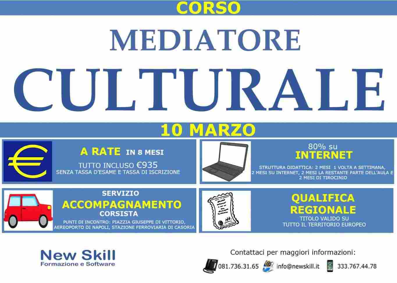 Corso di Mediatore Culturale alla New Skill