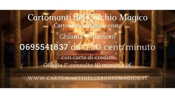 CARTOMANZIA A BASSO COSTO, OFFERTA 10 MIN DI CONSULTO A 1€