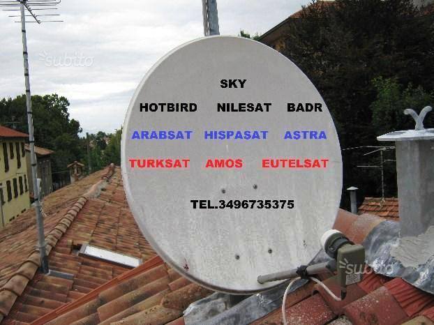 Antennista SKY,NILESAT,TURKSAT,ASTRA...