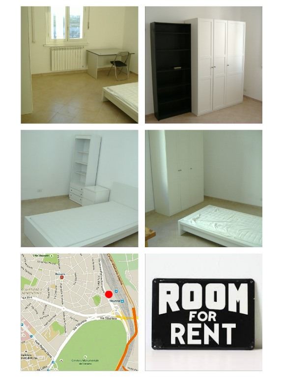 STAZIONE TIBURTINA ROMA CAMERE SINGOLE 430 € - POSTI LETTO 280 € 