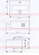 Contaimpulsi + sensore infrarosso 12 VDC contapezzi ,conta impulsi con reset