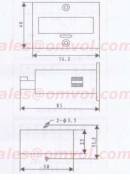 Contaimpulsi + sensore infrarosso 12-24 VDC contapezzi ,conta impulsi con reset