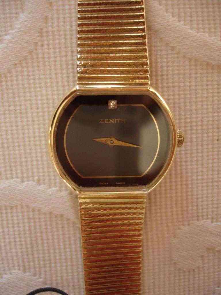 Orologio Polso Oro Zenith Quarzo 2 sfere donna