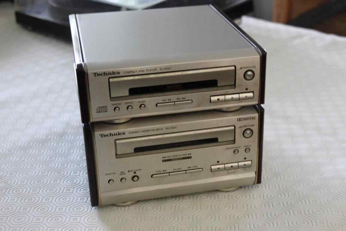 Technics RS-HD81, SL-HD51 Stereo Cassette Deck e Cd Player guasti per ricambi 