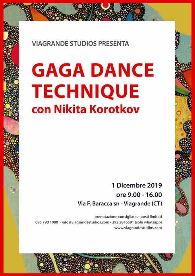 Masterclass Gaga Dance Technique con Nikita Korotkov