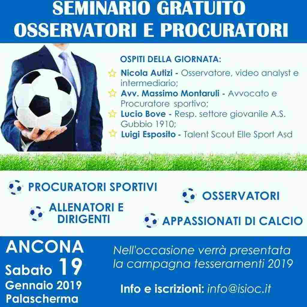 Corso per aspiranti osservatori e agenti di calciatori