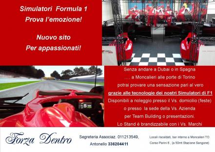 Regala un'emozione sui Simulatori F1 Torino