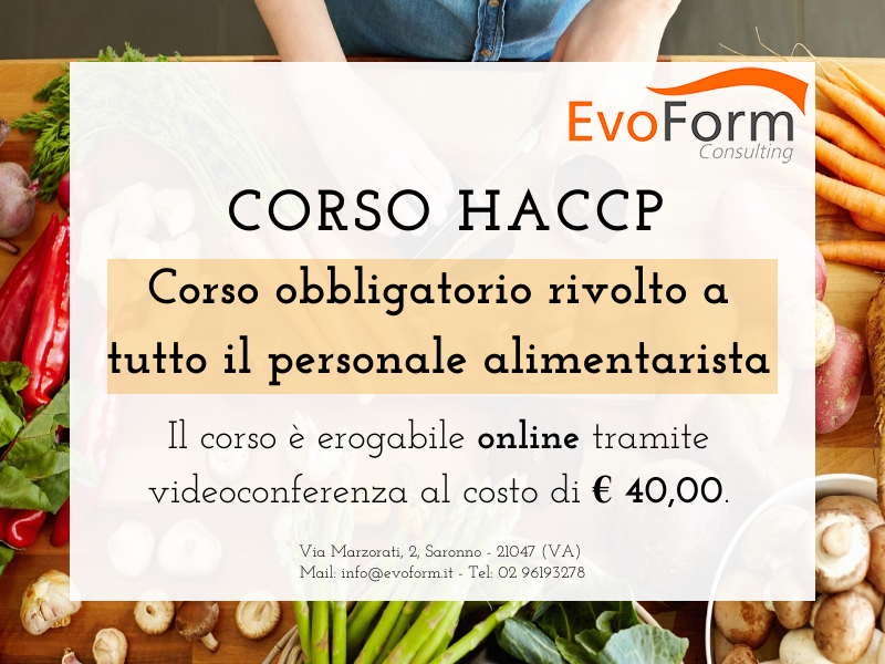 corso HACCP online - igiene e cura degli alimenti