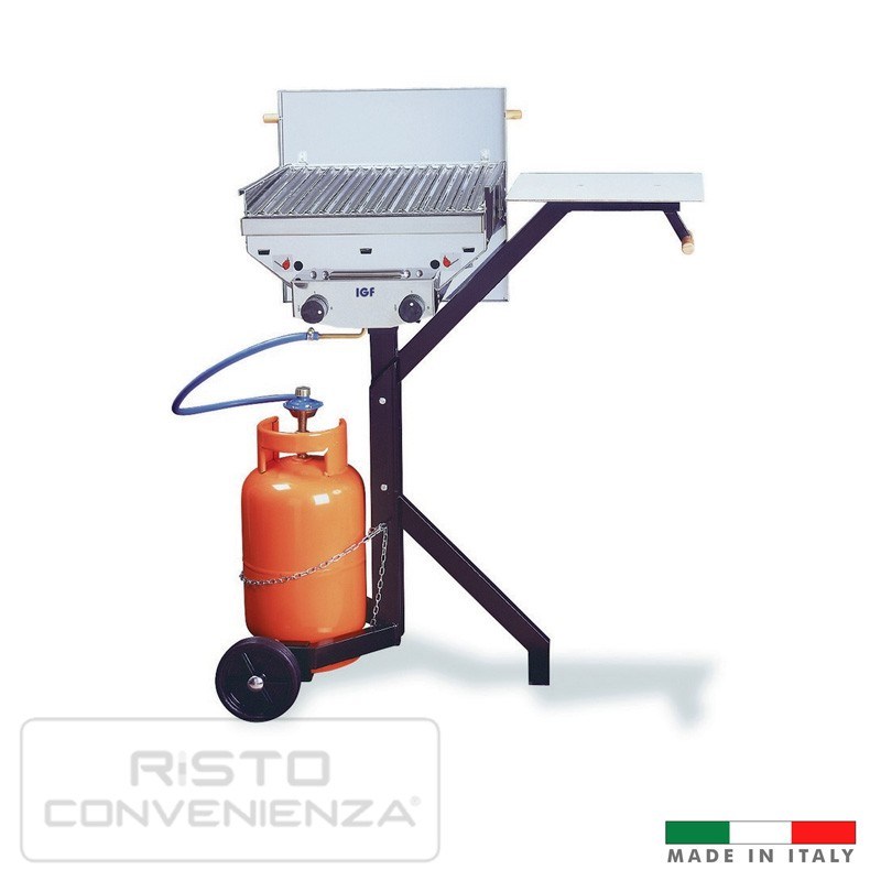 Barbecue a pietra lavica a gas professionale Made in Italy