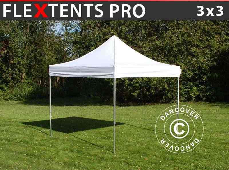 Gazebo pieghevole FleXtents PRO 3x3m Bianco