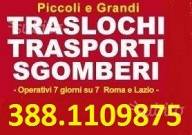 TRASPORTATORI ECONOMICI ROMA TRASLOCHI SGOMBERI OVUNQUE PREZZI MODICI 7GG SU7