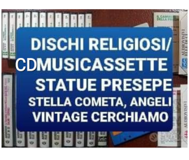  statue presepe e dischi religiosi CERCSI CD