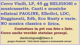  statue presepe e dischi religiosi CERCSI CD
