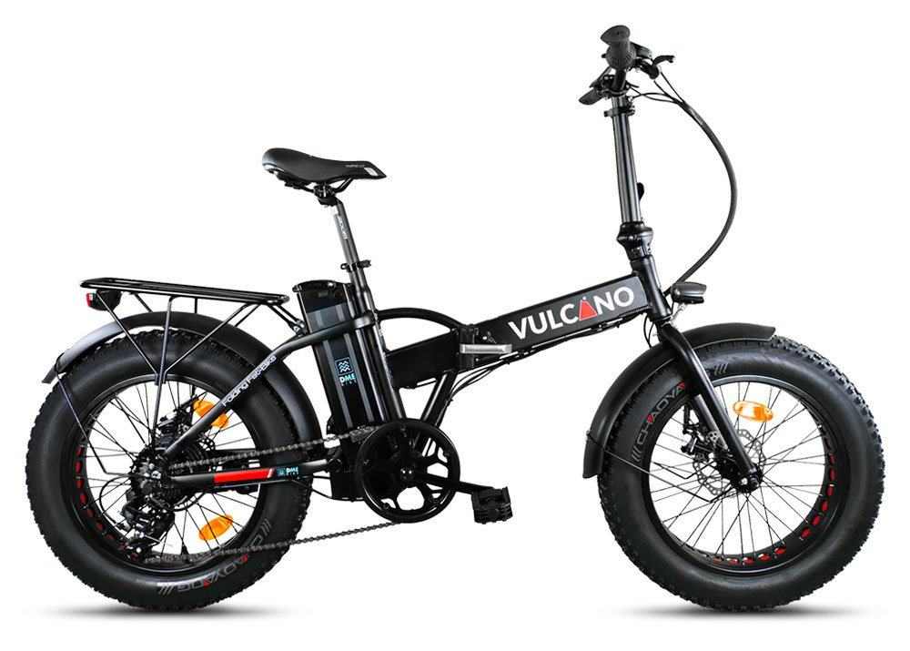 fat bike vulcano 20° 250w disponibile nera o bianca