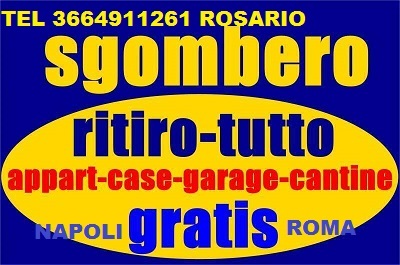 SGOMBERO APPARTAMENTI INTERI E LOCALI COMMERCIALI ANCHE GRATIS