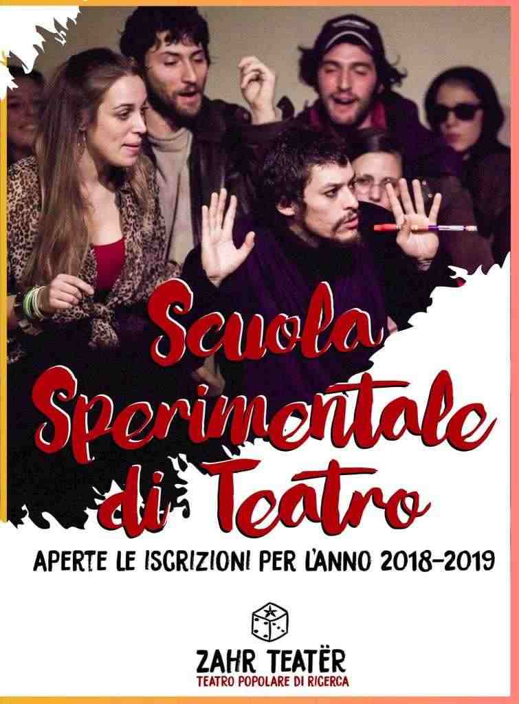 Scuola Sperimentale di Teatro, aperte le iscrizioni per l'anno 2018-2019