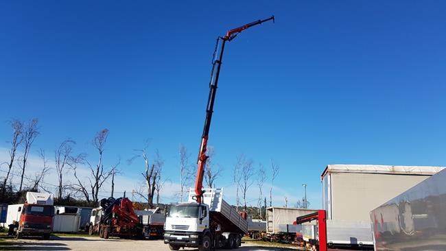 IVECO 420 CASS. RIB.LE+GRU PALFINGER 17000/4S+JIB/2S, RADIOCOMANDO