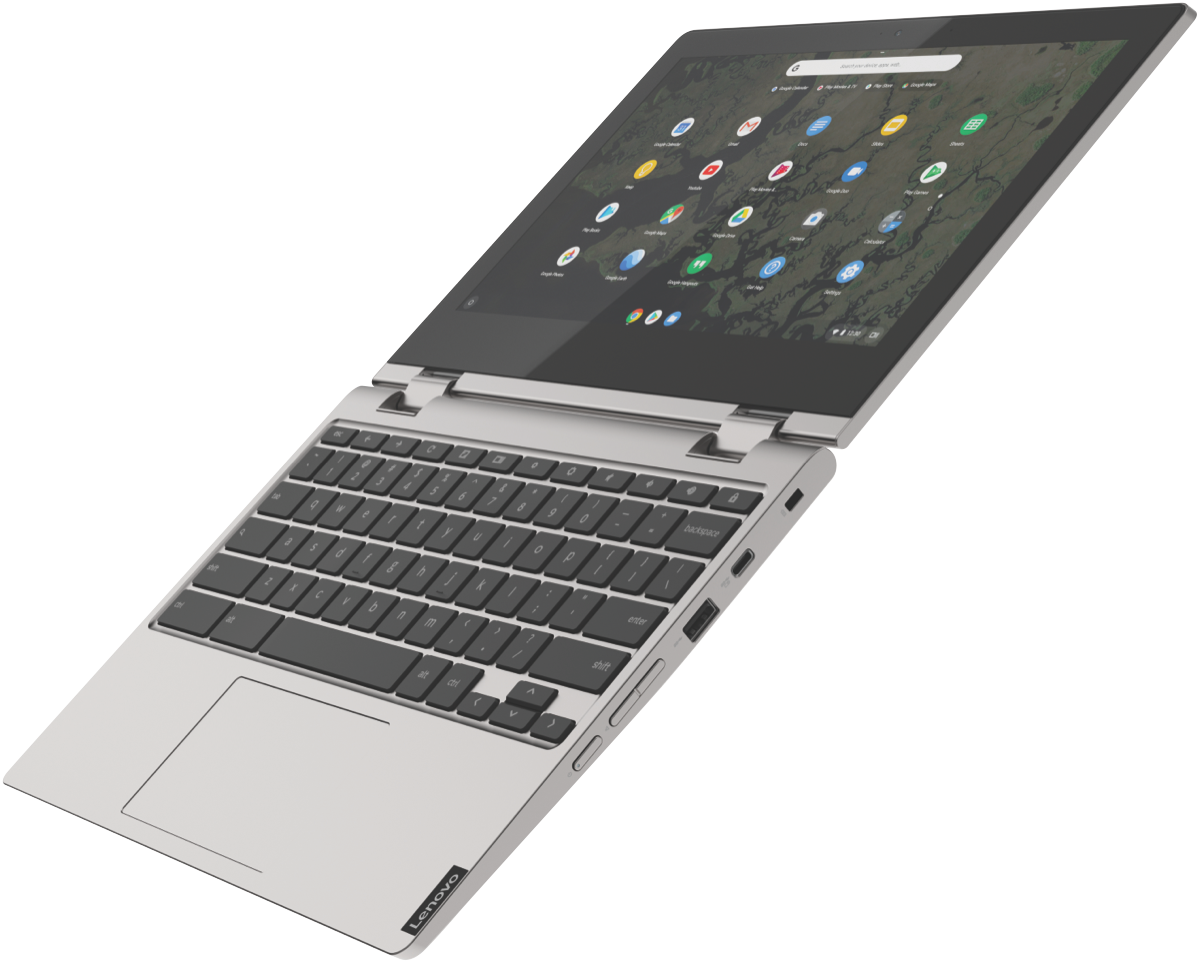 Lenovo Chromebook Touchscreen C340 11.6 laptop portatile pc Platinum Grey 2 in 1