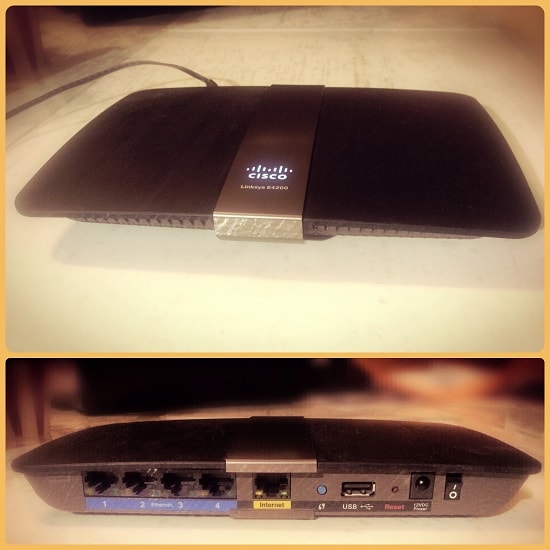 Potente Router Wireless N Linksys E4200 (Cisco) 450Mbps derivazione militare