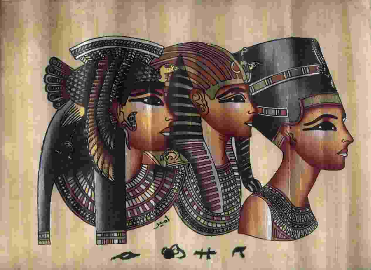 Papiri egizi comprati  al Cairo 