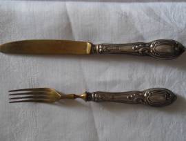 Servizio posate d'argento anni '30 dessert