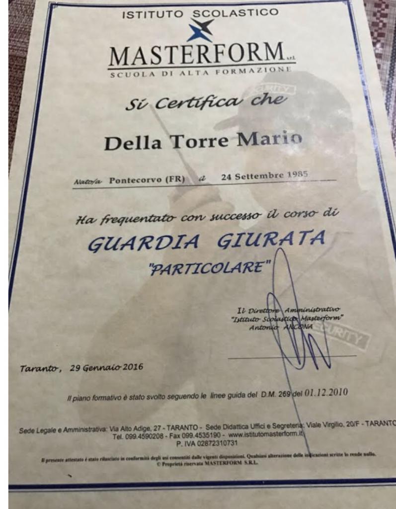 Cerco lavoro come portierato(vigilanza nn armata ,autista patente b