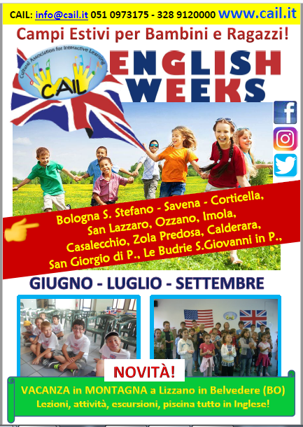 Campi Estivi English Weeks per Bambini e Ragazzi!