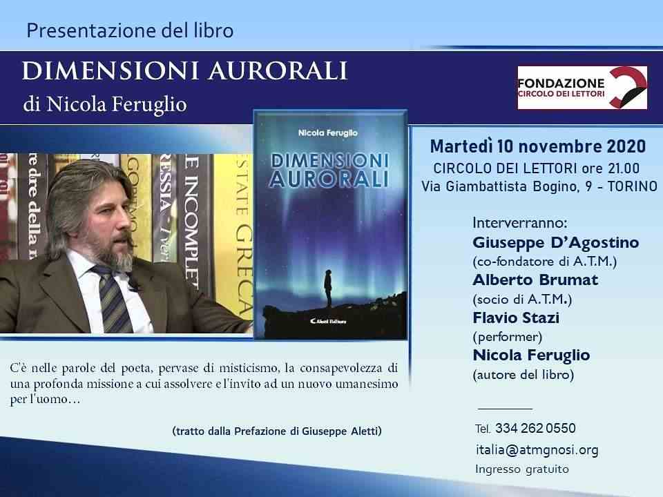 Libro &quotDIMENSIONI AURORALI" (Nicola Feruglio a TORINO) 