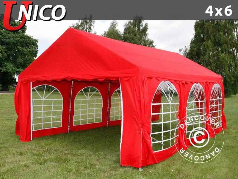 Tendone per feste UNICO 4x6m, Rosso