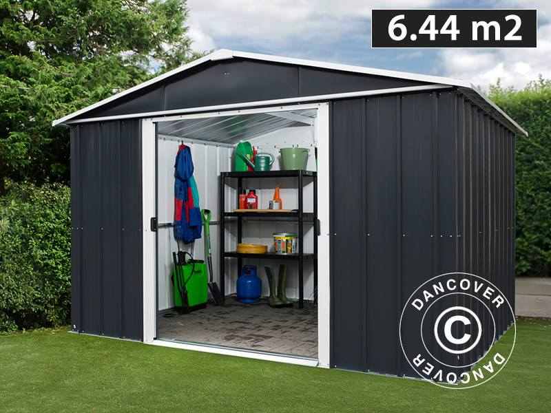 Casetta da giardino 3,03x2,37x2,02m, Antracite