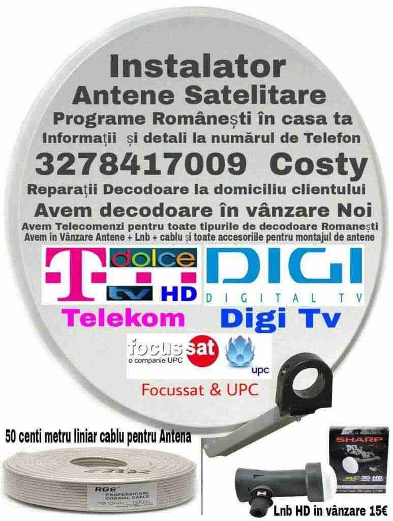 INSTALARE ANTENE SATELIT ROMA