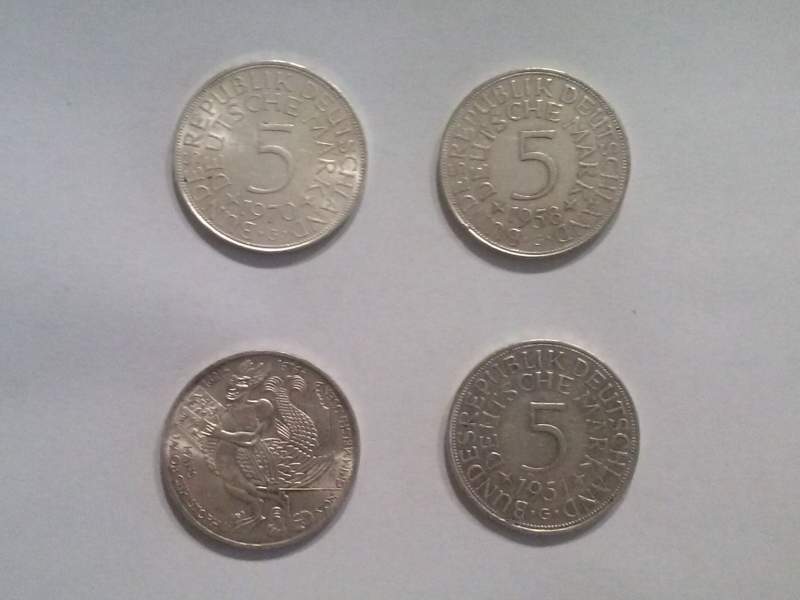 4 monete argento Germania