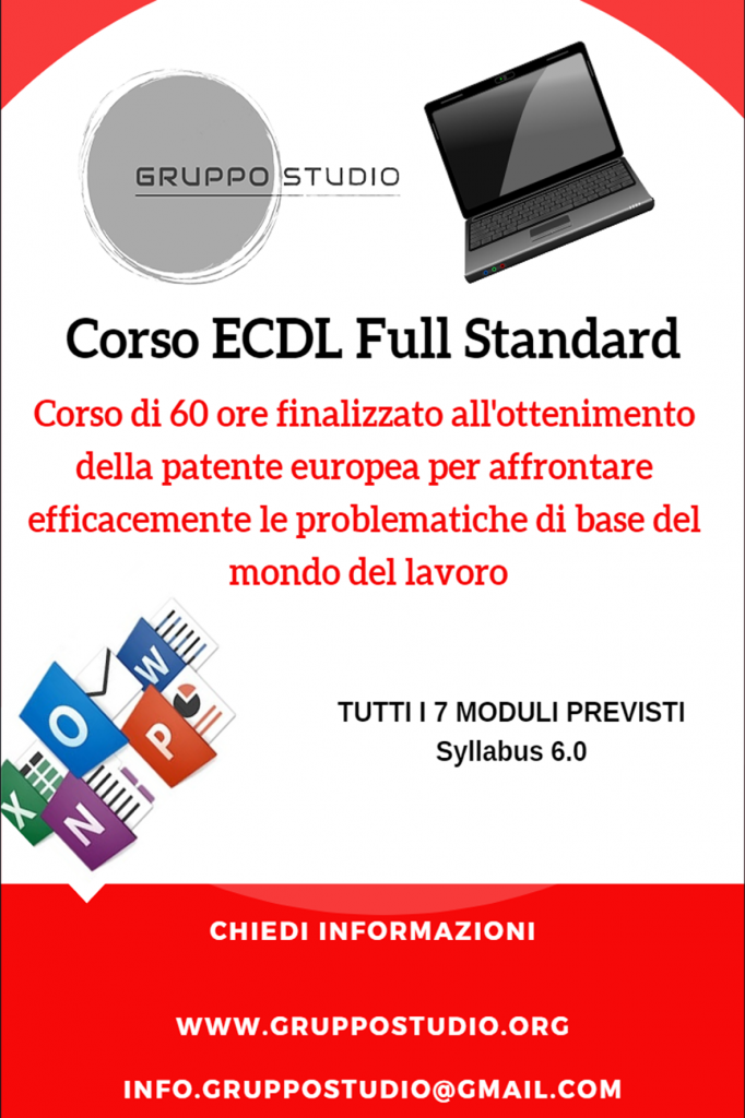 Corso ECDL Full Standard Syllabus 6.0