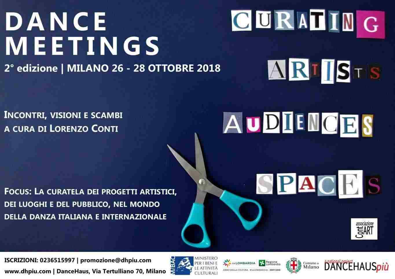 DANCE MEETINGS - 26, 27 e 28 ottobre 2018