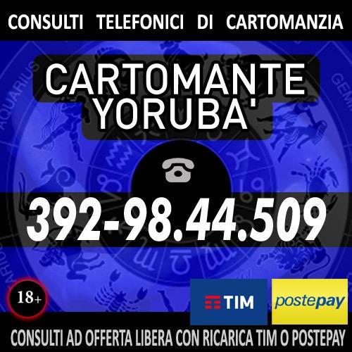 Consulta il Cartomante YORUBA' con un'offerta libera prepagata (ricarica TIM)