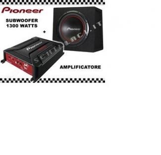 Pioneer gm-a3602 + sub ud-w304r amplificatore + subwoofer da 30