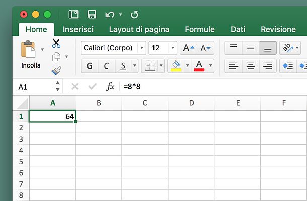 lezioni di Microsoft EXCEL a domicilio