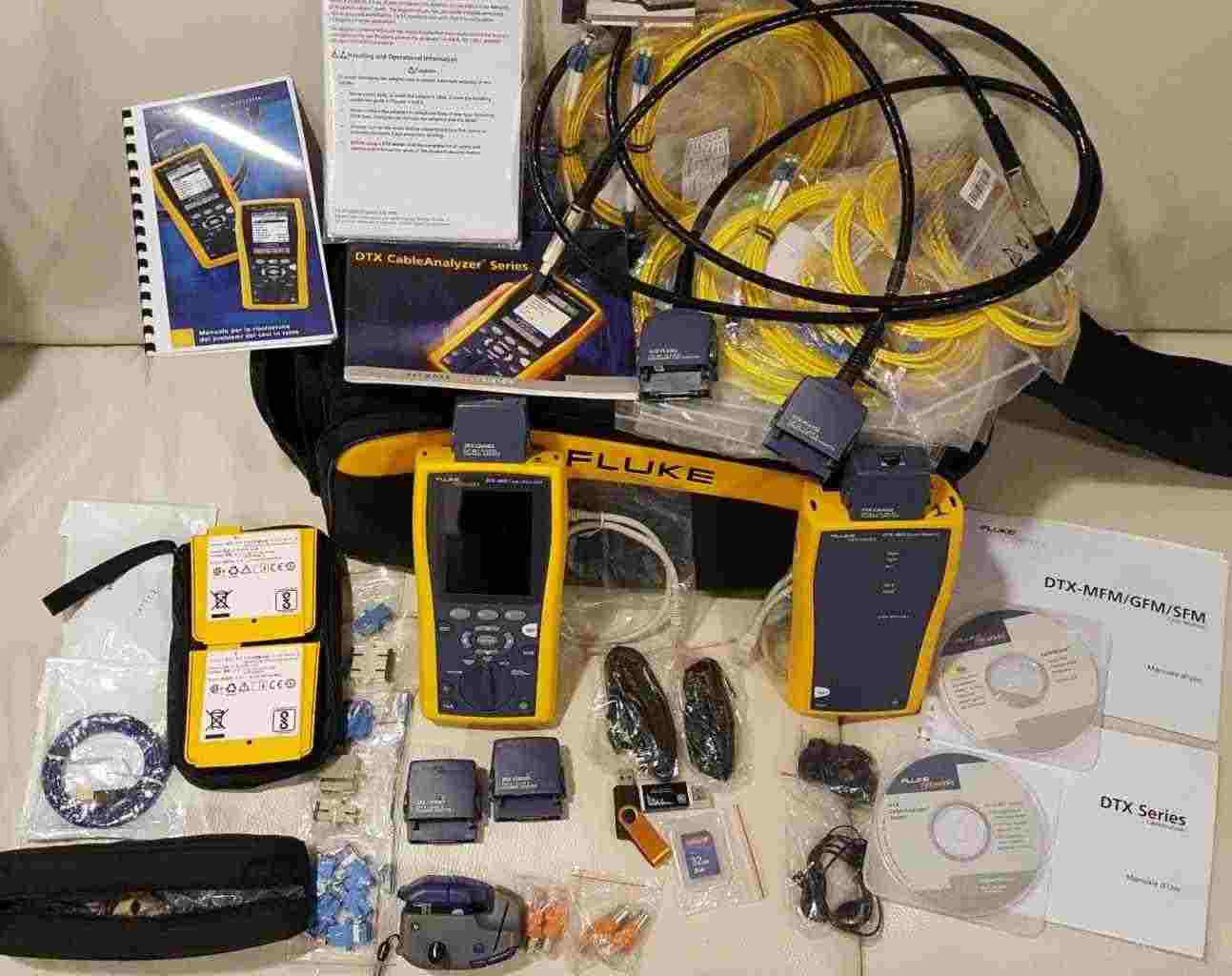 Fluke DTX 1800 Certificatore LAN + Interfacce Fibra Ottica DTX SFM2