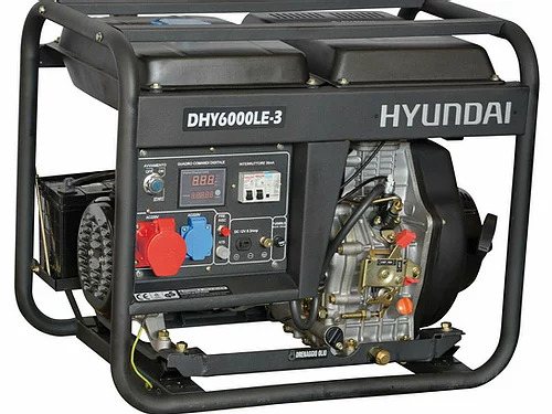 Generatore corrente trifase DHY6000LE3 5.0KW 10HP 418cc Hyundai 65212