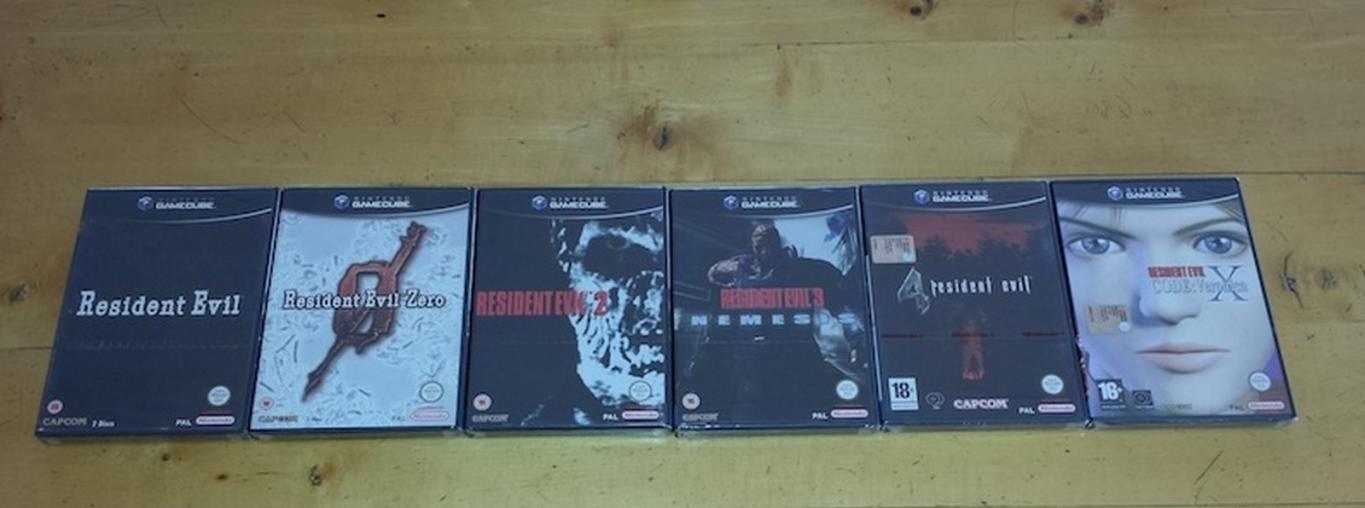 COLLEZIONE RESIDENT EVIL 100%ITA 1+0+2+3+4+CODE VERONICA GAMECUBE/WII NUOVO SIGILLATO