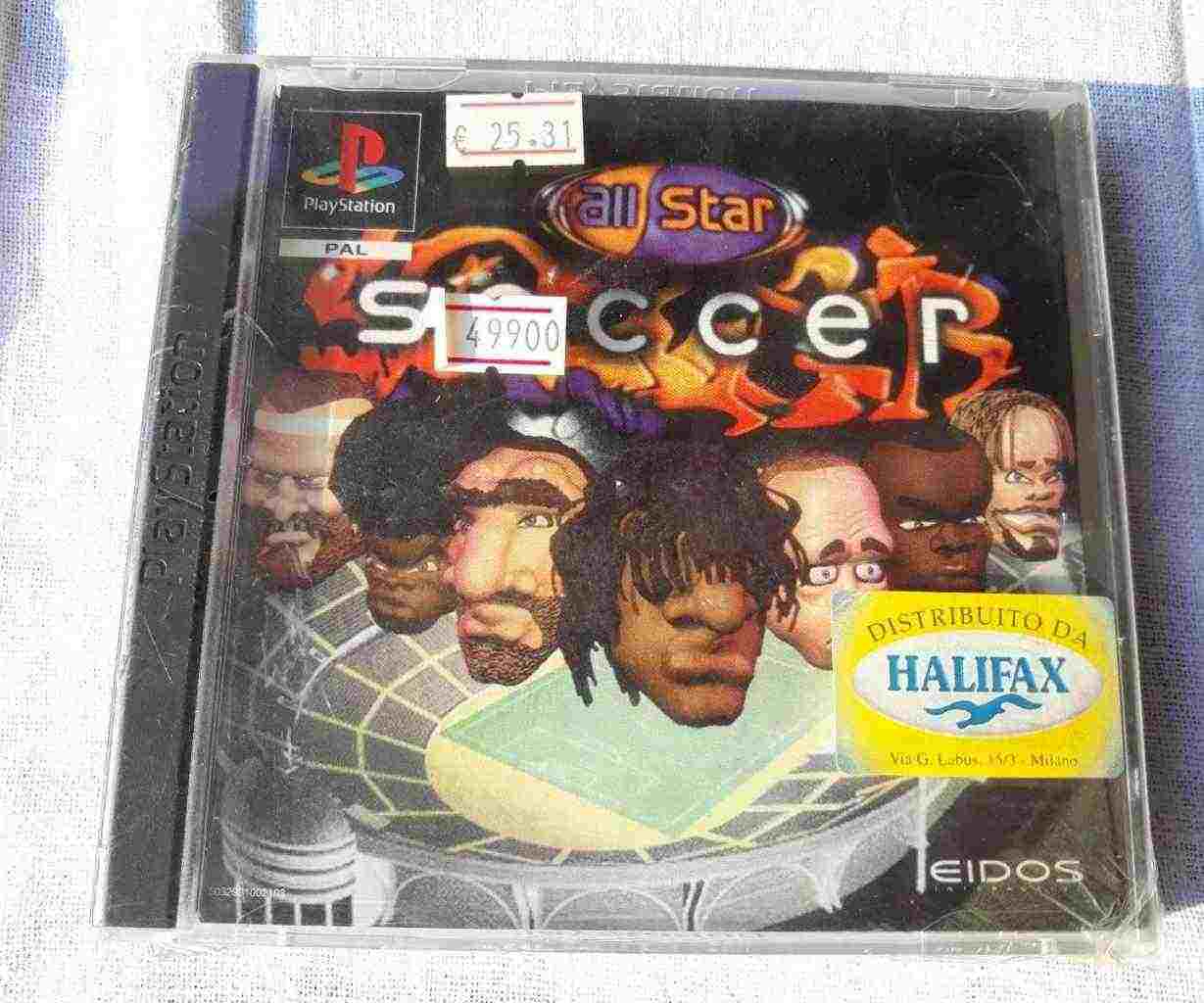 PlayStation PS1 PSOne PSX SONY PAL NUOVO ALL STAR SOCCER SLES 00747